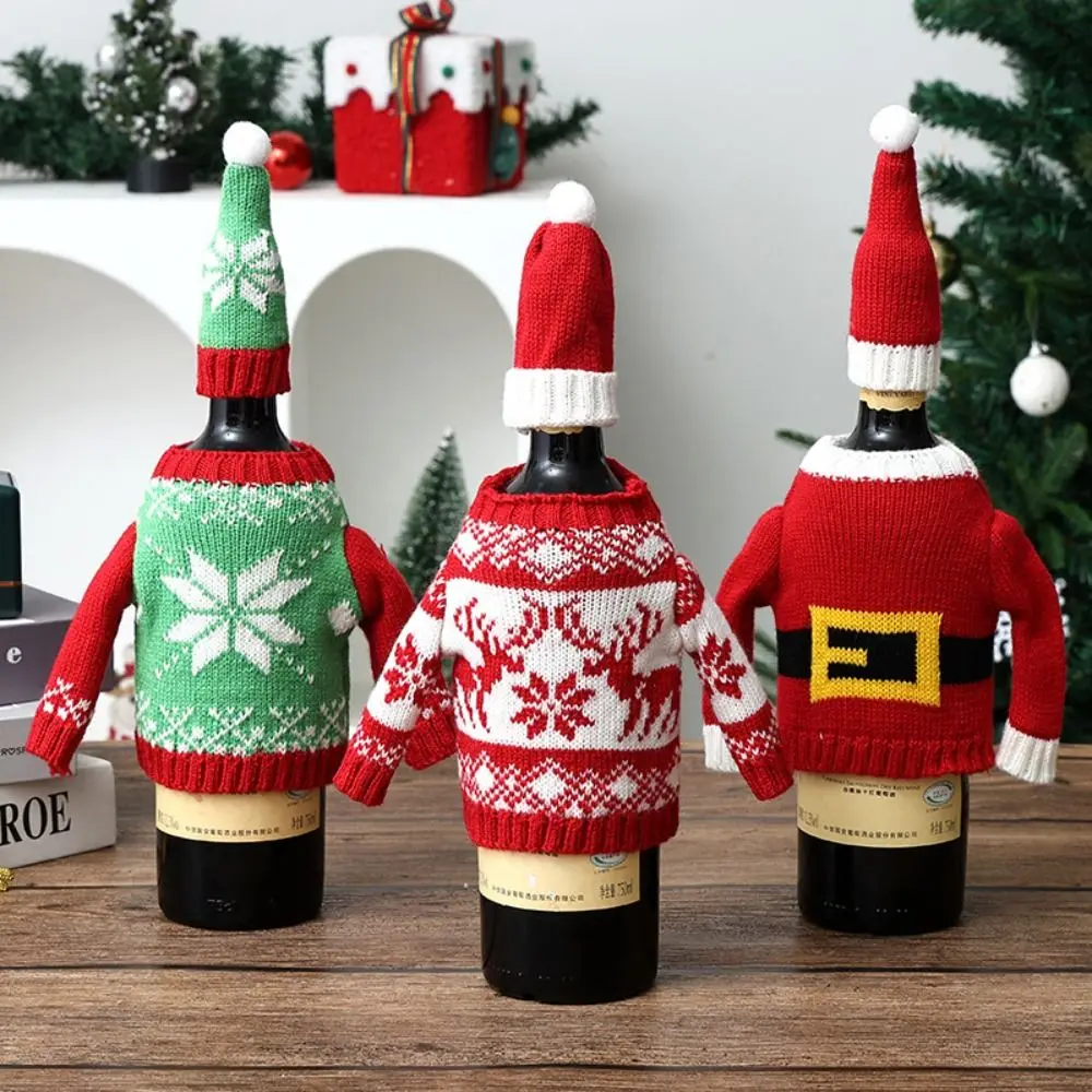 Wine Beer Hat - Elk Şarap Şişesi Kılıfı, Yeniden Kullanılabilir,